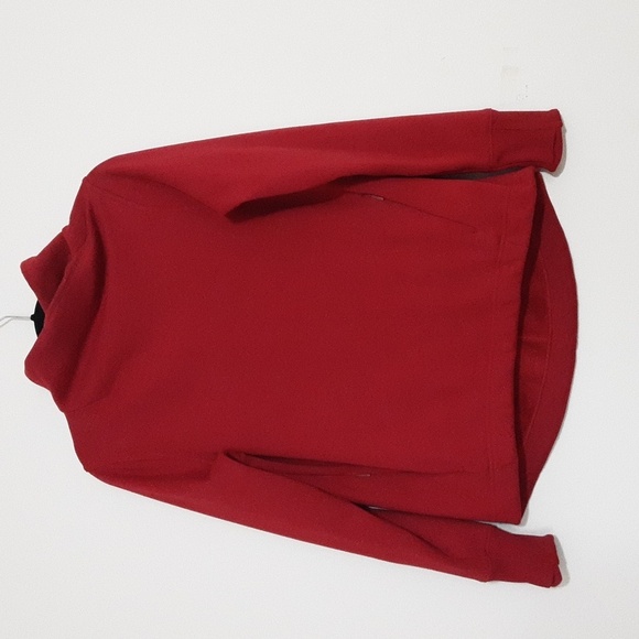 Athleta Karma Twist Neck Sweater Pullover Red Women S/ P  cozy Outdoor Casual - Picture 9 of 10